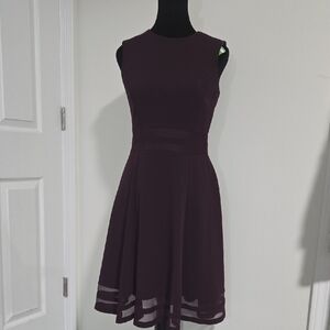Calvin Klein Purple Midi Dress